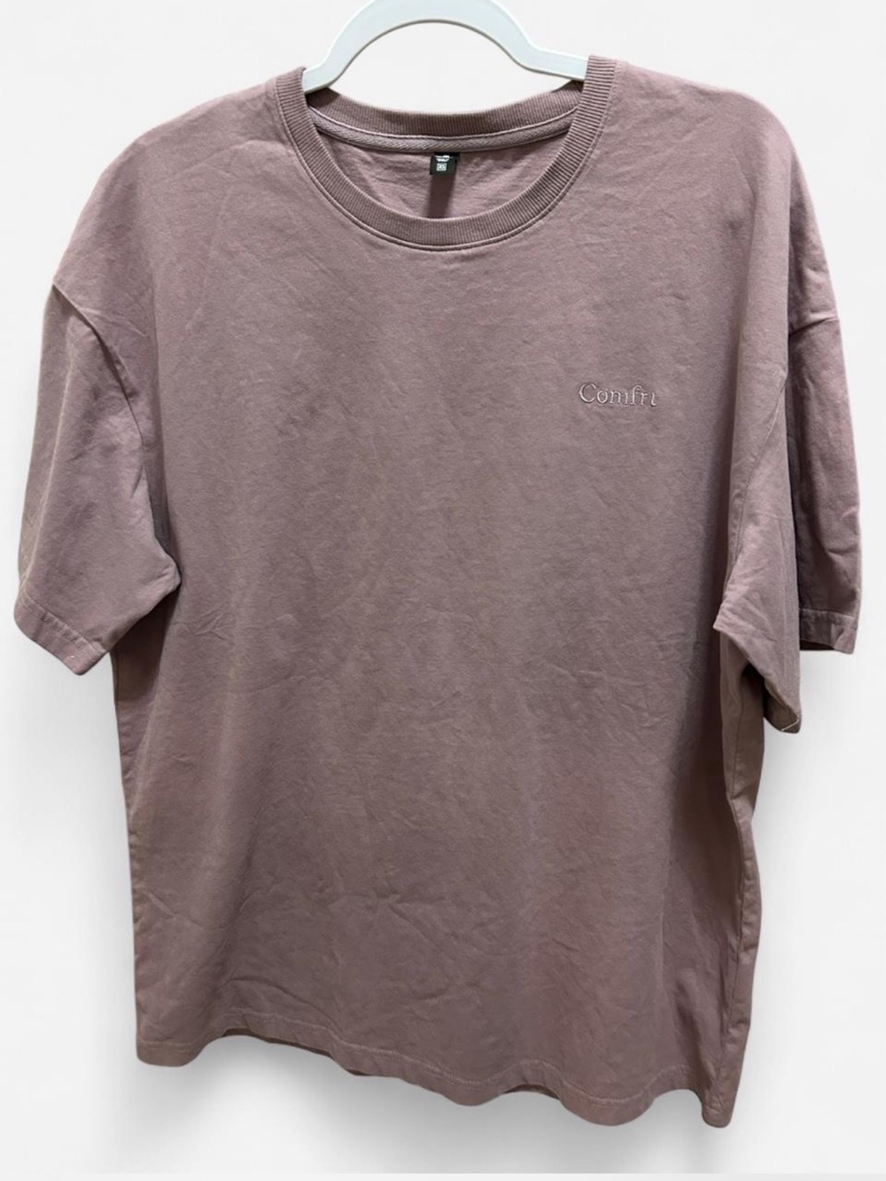 Comfrt Oversized T Shirt Purple Lavender Relaxed Fit Unisex XS